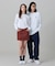 【オンライン限定】LACOSTE  オーバーサイズ 配色ラインリブ ロングスリーブTシャツ