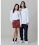 【オンライン限定】LACOSTE  オーバーサイズ 配色ラインリブ ロングスリーブTシャツ