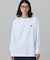 【オンライン限定】LACOSTE  オーバーサイズ 配色ラインリブ ロングスリーブTシャツ