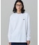 【オンライン限定】LACOSTE  オーバーサイズ 配色ラインリブ ロングスリーブTシャツ