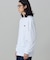 【オンライン限定】LACOSTE  オーバーサイズ 配色ラインリブ ロングスリーブTシャツ