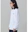【オンライン限定】LACOSTE  オーバーサイズ 配色ラインリブ ロングスリーブTシャツ
