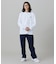 【オンライン限定】LACOSTE  オーバーサイズ 配色ラインリブ ロングスリーブTシャツ