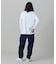 【オンライン限定】LACOSTE  オーバーサイズ 配色ラインリブ ロングスリーブTシャツ