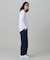 【オンライン限定】LACOSTE  オーバーサイズ 配色ラインリブ ロングスリーブTシャツ