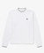 【オンライン限定】LACOSTE  オーバーサイズ 配色ラインリブ ロングスリーブTシャツ