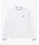 【オンライン限定】LACOSTE  オーバーサイズ 配色ラインリブ ロングスリーブTシャツ