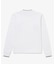 【オンライン限定】LACOSTE  オーバーサイズ 配色ラインリブ ロングスリーブTシャツ