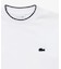 【オンライン限定】LACOSTE  オーバーサイズ 配色ラインリブ ロングスリーブTシャツ