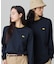 【オンライン限定】LACOSTE  オーバーサイズ 配色ラインリブ ロングスリーブTシャツ