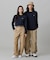 【オンライン限定】LACOSTE  オーバーサイズ 配色ラインリブ ロングスリーブTシャツ