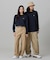 【オンライン限定】LACOSTE  オーバーサイズ 配色ラインリブ ロングスリーブTシャツ