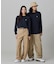 【オンライン限定】LACOSTE  オーバーサイズ 配色ラインリブ ロングスリーブTシャツ
