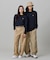 【オンライン限定】LACOSTE  オーバーサイズ 配色ラインリブ ロングスリーブTシャツ