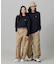 【オンライン限定】LACOSTE  オーバーサイズ 配色ラインリブ ロングスリーブTシャツ