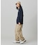 【オンライン限定】LACOSTE  オーバーサイズ 配色ラインリブ ロングスリーブTシャツ