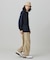 【オンライン限定】LACOSTE  オーバーサイズ 配色ラインリブ ロングスリーブTシャツ