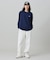 【オンライン限定】LACOSTE  オーバーサイズ 配色ラインリブ ロングスリーブTシャツ