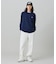 【オンライン限定】LACOSTE  オーバーサイズ 配色ラインリブ ロングスリーブTシャツ