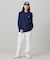 【オンライン限定】LACOSTE  オーバーサイズ 配色ラインリブ ロングスリーブTシャツ