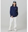 【オンライン限定】LACOSTE  オーバーサイズ 配色ラインリブ ロングスリーブTシャツ