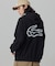 【オンライン限定】LACOSTE  オーバーサイズ フード刺繍ロゴ バックプリント プルオーバーパーカー