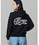 【オンライン限定】LACOSTE  オーバーサイズ フード刺繍ロゴ バックプリント プルオーバーパーカー