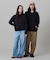 【オンライン限定】LACOSTE  オーバーサイズ フード刺繍ロゴ バックプリント プルオーバーパーカー