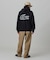 【オンライン限定】LACOSTE  オーバーサイズ フード刺繍ロゴ バックプリント プルオーバーパーカー