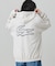 【オンライン限定】LACOSTE  オーバーサイズ フード刺繍ロゴ バックプリント プルオーバーパーカー