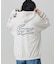 【オンライン限定】LACOSTE  オーバーサイズ フード刺繍ロゴ バックプリント プルオーバーパーカー