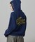 【オンライン限定】LACOSTE  オーバーサイズ フード刺繍ロゴ バックプリント プルオーバーパーカー