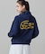 【オンライン限定】LACOSTE  オーバーサイズ フード刺繍ロゴ バックプリント プルオーバーパーカー