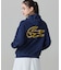 【オンライン限定】LACOSTE  オーバーサイズ フード刺繍ロゴ バックプリント プルオーバーパーカー