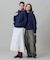 【オンライン限定】LACOSTE  オーバーサイズ フード刺繍ロゴ バックプリント プルオーバーパーカー