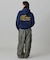 【オンライン限定】LACOSTE  オーバーサイズ フード刺繍ロゴ バックプリント プルオーバーパーカー