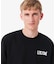 ブランドネームロゴグラフィックバックプリントロングスリーブTシャツ