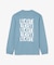 ブランドネームロゴグラフィックバックプリントロングスリーブTシャツ