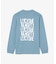 ブランドネームロゴグラフィックバックプリントロングスリーブTシャツ