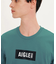 UVカット 吸水速乾 ボックスロゴプリント クルーネック 半袖Tシャツ
