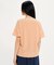 接触冷感 ワンポイントロゴ ピスネーム ボートネック パフスリーブ半袖Tシャツ