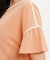 接触冷感 ワンポイントロゴ ピスネーム ボートネック パフスリーブ半袖Tシャツ