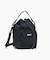 撥水 リサイクルナイロン 2way巾着バッグ ミニポーチ付き W18×H27×D12cm 4L