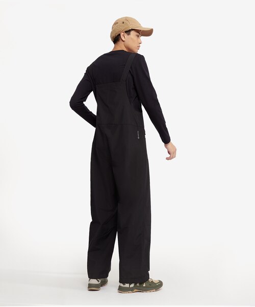 [ak] ブラック　オーバーオール GORE-TEX ゴアテックス 防水 透湿 オーバーオール / ジャンプスーツ
