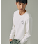 UVカット ワンポイントロゴ ロングスリーブ 長袖リブTシャツ