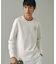 UVカット ワンポイントロゴ ロングスリーブ 長袖リブTシャツ