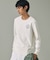 UVカット ワンポイントロゴ ロングスリーブ 長袖リブTシャツ