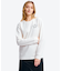 UVカット ワンポイントロゴ ロングスリーブ 長袖リブTシャツ