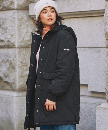 クレドナ リバーシブルキルティングダウンコート レザーパイピングボアXキルティングリバーシブルコート[kd15] | レディースファッション クレドナ　リバーシブルキルティングダウン