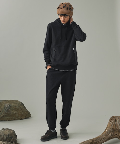 フレンチテリースウェットフーディー / プルオーバーパーカー